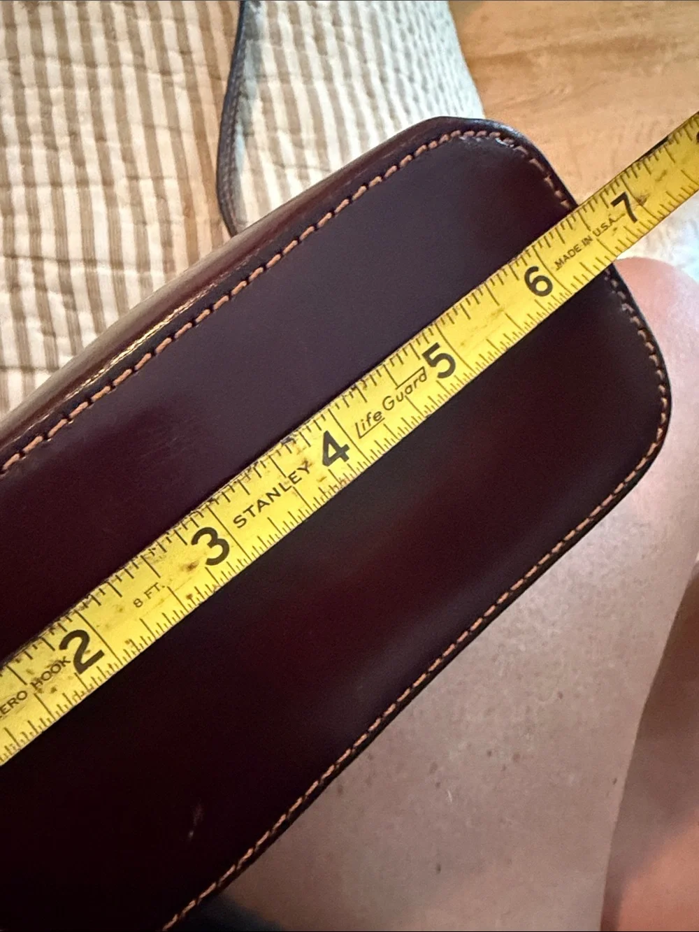 Firenze Leather Burgundy Crossbody Bag